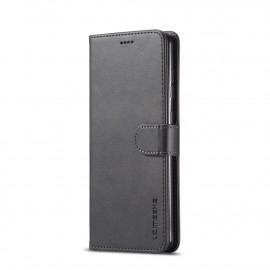LC.IMEEKE Luxus Klapphülle - Samsung Galaxy A51 Hülle - Schwarz