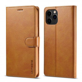 LC.IMEEKE Luxus Klapphülle - iPhone 13 Pro Hülle - Braun