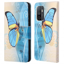 Coverup Klapphülle - Samsung Galaxy A53 Hülle - Blauer Schmetterling