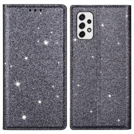 Coverup Glitzer Klapphülle - Samsung Galaxy A53 Hülle - Grau
