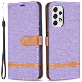 Coverup Denim Klapphülle - Samsung Galaxy A53 Hülle - Violett