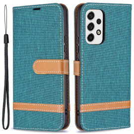 Coverup Denim Klapphülle - Samsung Galaxy A53 Hülle - Grün