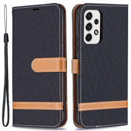 Coverup Denim Klapphülle - Samsung Galaxy A53 Hülle - Schwarz