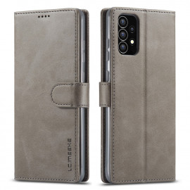 LC.IMEEKE Luxus Klapphülle - Samsung Galaxy A53 Hülle - Grau