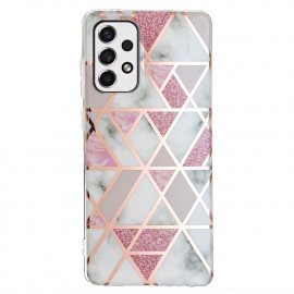 Coverup Marmor Design TPU Back Cover - Samsung Galaxy A53 Hülle - Rosa