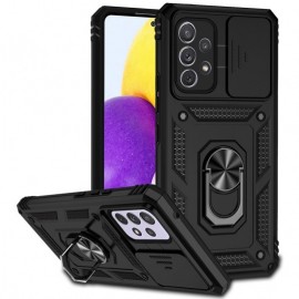 Coverup Armor Ring Ständer Back Cover mit Kamera Schutz - Samsung Galaxy A53 Hülle - Schwarz