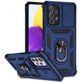 Coverup Armor Ring Ständer Back Cover mit Kamera Schutz - Samsung Galaxy A53 Hülle - Blau