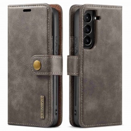 DG.MING 2-in-1 Book Case - Samsung Galaxy S10 Hoesje - Grijs