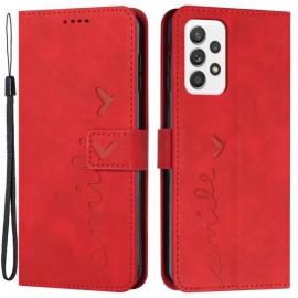 Coverup Smile Klapphülle - Samsung Galaxy A53 Hülle - Rot