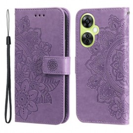Coverup Mandala Blumen Klapphülle - OnePlus Nord CE 3 Lite 5G Hülle - Violett