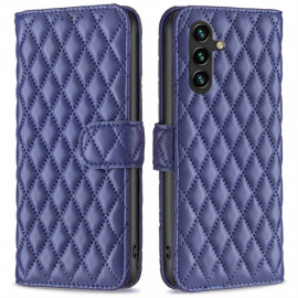 BINFEN Rhombus Klapphülle - Samsung Galaxy A15 Hülle - Blau