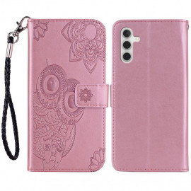 Coverup Eulen Klapphülle - Samsung Galaxy A15 Hülle - Roségold