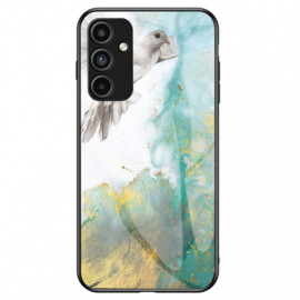 Coverup Marmor Hartglas Back Cover - Samsung Galaxy A15 Hülle - Emerald / Gold
