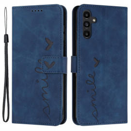 Coverup Smile Klapphülle - Samsung Galaxy A15 Hülle - Blau