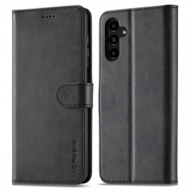 LC.IMEEKE Luxus Klapphülle - Samsung Galaxy A15 Hülle - Schwarz