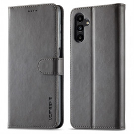 LC.IMEEKE Luxus Klapphülle - Samsung Galaxy A15 Hülle - Grau