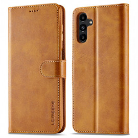 LC.IMEEKE Luxus Klapphülle - Samsung Galaxy A15 Hülle - Braun