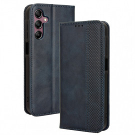 Coverup Vintage Style Klapphülle - Samsung Galaxy A15 Hülle - Blau