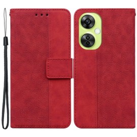 Coverup Geometric Klapphülle - OnePlus Nord CE 3 Lite 5G Hülle - Rot