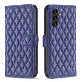 BINFEN Rhombus Klapphülle - Samsung Galaxy A35 Hülle - Blau