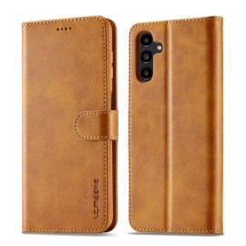 LC.IMEEKE Luxus Klapphülle - Samsung Galaxy A35 Hülle - Braun