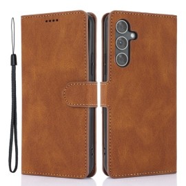 Coverup Klapphülle - Samsung Galaxy A35 Hülle - Braun
