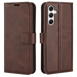 Coverup Deluxe Klapphülle - Samsung Galaxy A35 Hülle - Dunkelbraun
