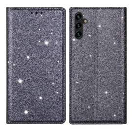 Coverup Glitzer Klapphülle - Samsung Galaxy A35 Hülle - Grau