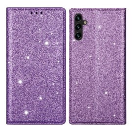Coverup Glitzer Klapphülle - Samsung Galaxy A35 Hülle - Violett