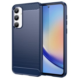 Coverup Armor Brushed TPU Back Cover - Samsung Galaxy A35 Hülle - Blau