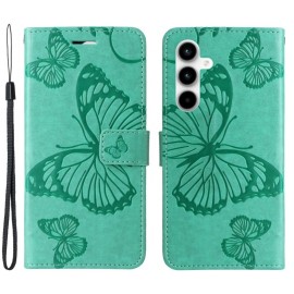 Coverup Schmetterlinge Klapphülle - Samsung Galaxy A35 Hülle - Mintgrün