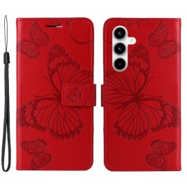 Coverup Schmetterlinge Klapphülle - Samsung Galaxy A35 Hülle - Rot