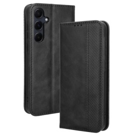 Coverup Vintage Style Klapphülle - Samsung Galaxy A35 Hülle - Schwarz
