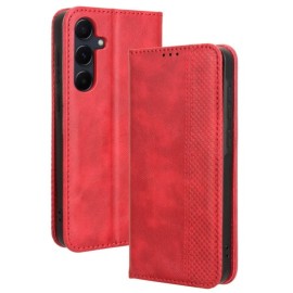 Coverup Vintage Style Klapphülle - Samsung Galaxy A35 Hülle - Rot