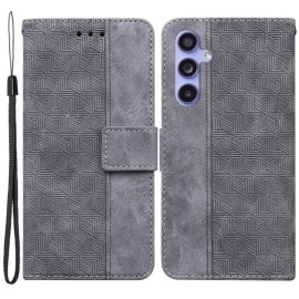 Coverup Geometric Klapphülle - Samsung Galaxy A35 Hülle - Grau