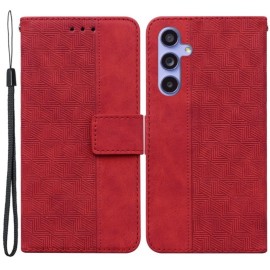 Coverup Geometric Klapphülle - Samsung Galaxy A35 Hülle - Rot