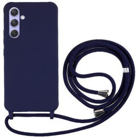 Coverup Colour TPU Back Cover mit Handykette - Samsung Galaxy A35 Hülle - Dunkelblau