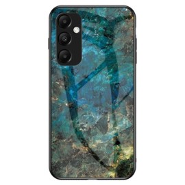 Coverup Marmor Hartglas Back Cover - Samsung Galaxy A35 Hülle - Emerald / Gold