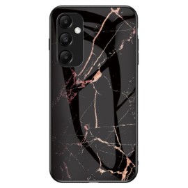 Coverup Marmor Hartglas Back Cover - Samsung Galaxy A35 Hülle - Schwarz / Gold