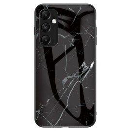 Coverup Marmor Hartglas Back Cover - Samsung Galaxy A35 Hülle - Schwarz