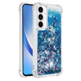 Coverup Liquid Glitzer Back Cover - Samsung Galaxy A35 Hülle - Blau