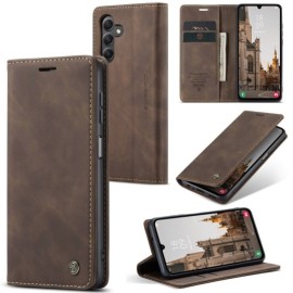 CaseMe 013 Klapphülle - Samsung Galaxy A15 Hülle - Dunkelbraun
