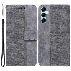 Coverup Geometric Klapphülle - Samsung Galaxy A15 Hülle - Grau