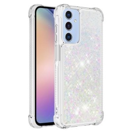 Coverup Liquid Glitzer Back Cover - Samsung Galaxy A15 Hülle - Weiß