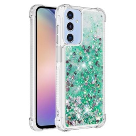 Coverup Liquid Glitzer Back Cover - Samsung Galaxy A15 Hülle - Grün