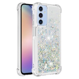 Coverup Liquid Glitzer Back Cover - Samsung Galaxy A15 Hülle - Silber