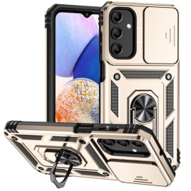 Coverup Armor Ring Ständer Back Cover mit Kamera Schutz - Samsung Galaxy A15 Hülle - Gold