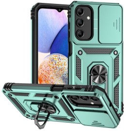 Coverup Armor Ring Ständer Back Cover mit Kamera Schutz - Samsung Galaxy A15 Hülle - Mintgrün