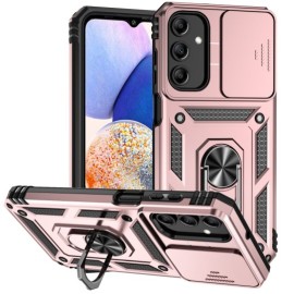 Coverup Armor Ring Ständer Back Cover mit Kamera Schutz - Samsung Galaxy A15 Hülle - Roségold