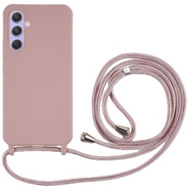 Coverup Colour TPU Back Cover mit Handykette - Samsung Galaxy A15 Hülle - Pink